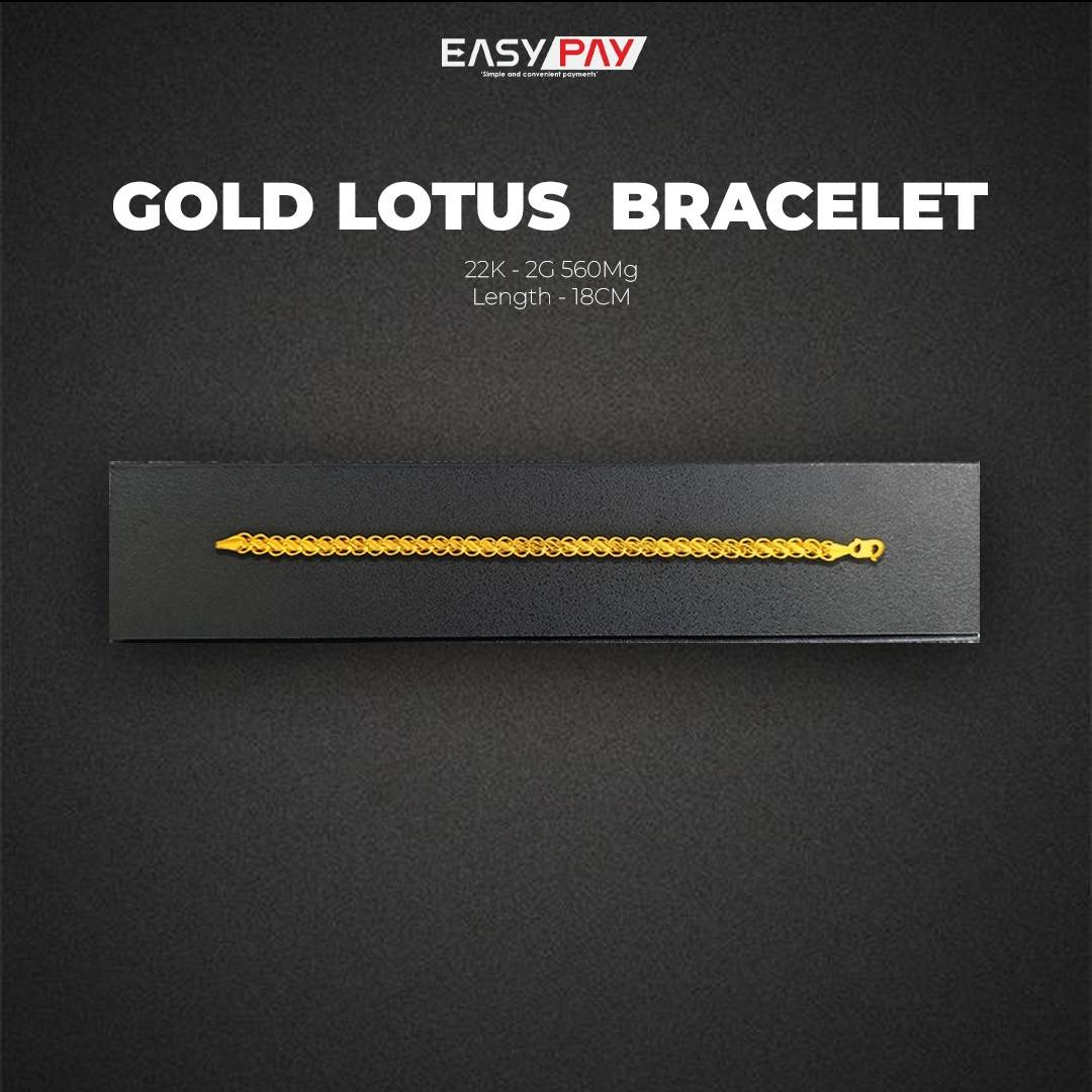 GOLD LOTUS BRACELET