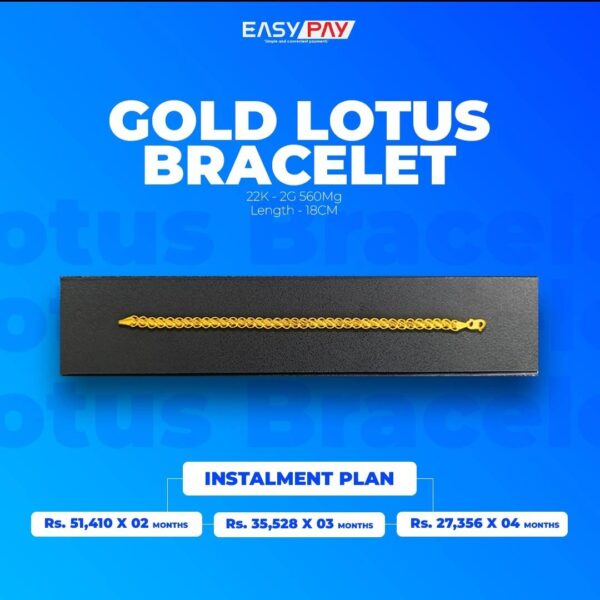 GOLD LOTUS BRACELET